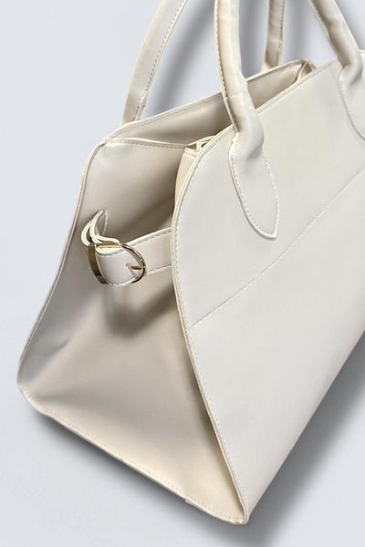 BAHELS Women's Viral Cream Leather Large Size Bag