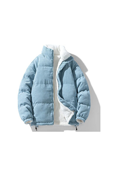 AyShop Kışlık Polar Çift Taraflı Mont