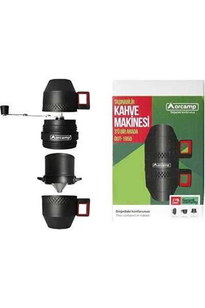 Orcamp OUT-1950 TASINABILIR KAHVE MAKINESI 3 LU BIR ARADA