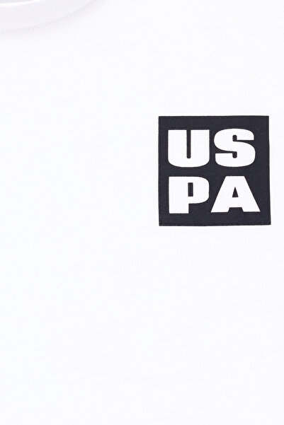 U.S. Polo Assn. Erkek Çocuk Beyaz Comfort Basic Bisiklet Yaka Tişört 50295447-VR013
