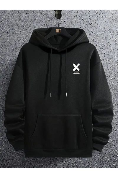LAND MODA ΦΟΥΤΕΡΦΟΥΤΕΡ UNİSEX X PRINTED με κουκούλα
