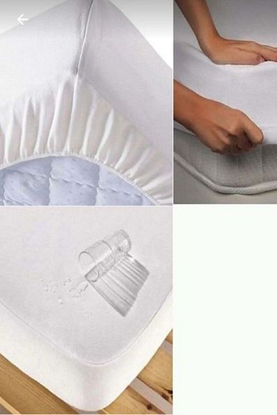 Özdilek White Double Fitted Liquid Proof Mattress Protector Mattresses