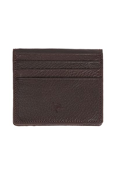 Tudors Кафяв мъжки портфейл от естествена кожа