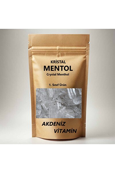 AKDENİZ VİTAMİN 100 Gr Saf Kristal Mentol Crystal Menthol