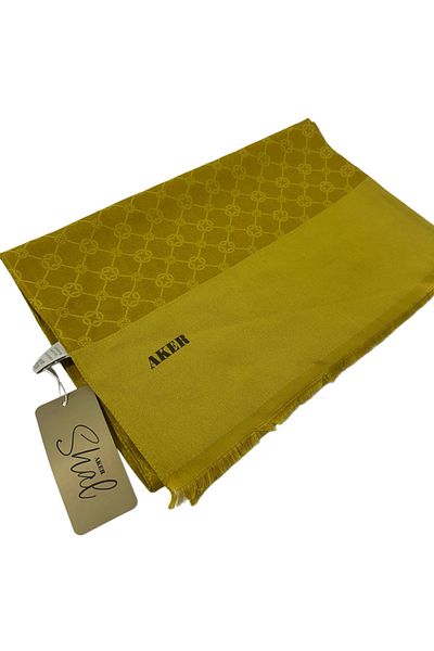 Aker Şal cu monogramă Elegance - 1090100 -962 - Galben