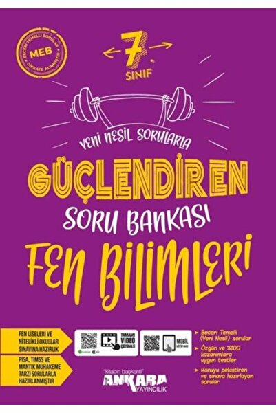 Ankara Yayıncılık 7. Sınıf Fen Bilimleri Güçlendiren Soru Bankası 2022-23 Dönemi