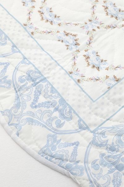 Örtüm Lisa Single Quilted Bedspread Set - Blue