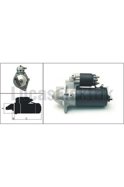 LUCAS Mars Motor 12V-2.0Kw-10 Teeth Opel Astra G-Vectra B-Frontera B-Omega B-Zafira a 2.0-2.2 Dtı-Dth-Dtr