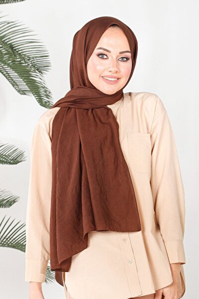 HAREM SCARF Bitter Brown Peach Amor Shawl