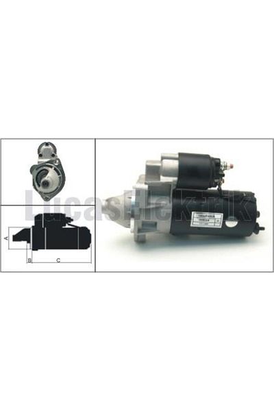 LUCAS Mars Motor 12V / 1.8Kw / 9Dis Audi 80 Avant. A4 1.4.1.8t