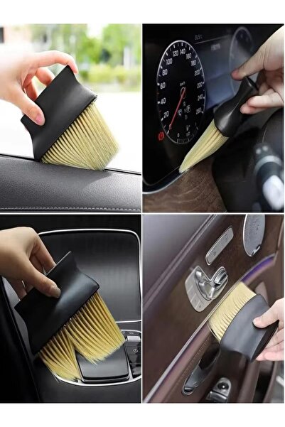 keyfisepet en keyifli sepet Ultra Yumuşak Kıllı Araç Içi Temizleme Toz Fırças...