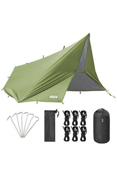 Genel Markalar Su Geçirmez Tarp Tente Gölgelik Örtü, 4 Mevsim Taşınabilir Örtü Branda 300x400 cm - Yeşil