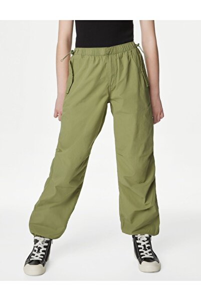 Marks & Spencer Saf Pamuklu Paraşüt Pantolon (6-16 Yaş)