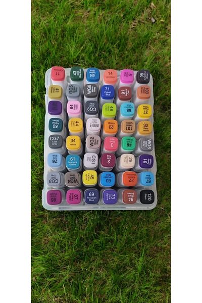 THEREE WOMEN 48 Color Pencil Set Color Pencil Set Double Sided Pencil Set