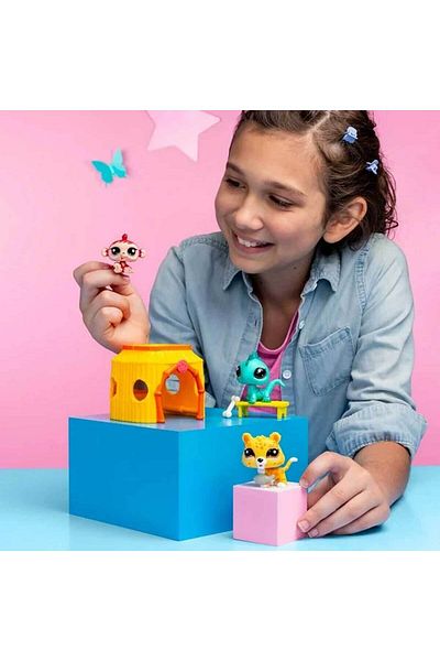 Littlest Pet Shop ELZ Pet Shop Miniatures مجموعة لعب الغابة S1 FRNTR 1127478