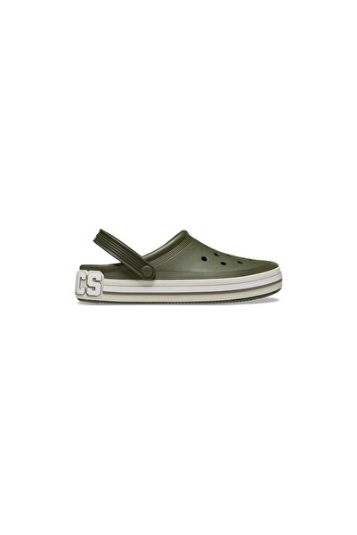 Crocs Unisex Green Off Court Logo Clog Slippers -209651-309