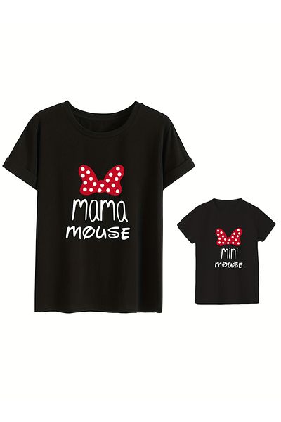 Let's Wear Тениска с шарени щампи Mommy & Me