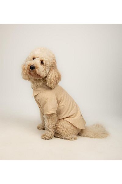 Buf & Buf Sandy - Summer Linen Cat Dog Shirt Small Medium Breed