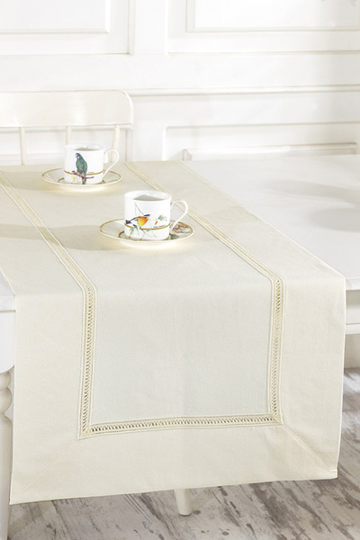 ÖDEL HOME اديل بولدان عداء كتان مخرم Bk100m 50x130 سم