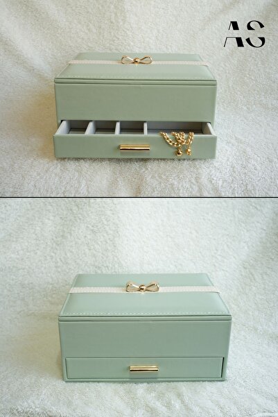 as alpa store Luxury Jewelry Box with 2 Storey Drawers Taki Organi̇Zeri̇
