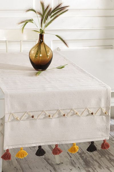 ÖDEL HOME Ödel Buldan Beaded Openwork Runner Cc006M 50X130 cm