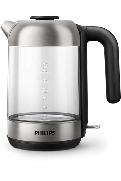 Philips Series 5000 Glass Kettle Stainless Steel, Crystal 2200W 1.7L, Hd9339/81