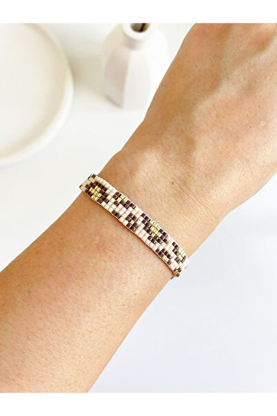 Butik كريم ليوبارد منقوشة ميوكي سوار