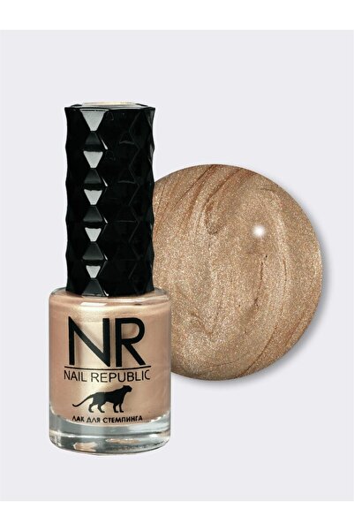 Nail Republic Kalıcı Oje Bronz Stamping İçin №02 Profesyonel Manikür ve Nail ...
