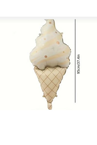 Çemrek Süs Parti Retro Foil Ice Cream Balloon 100 cm