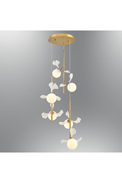 Özcan Aydınlatma Özcan Aydınlatma 2713-3A Ivy 3'Lü Yuvarlak Sarkıt Sarı