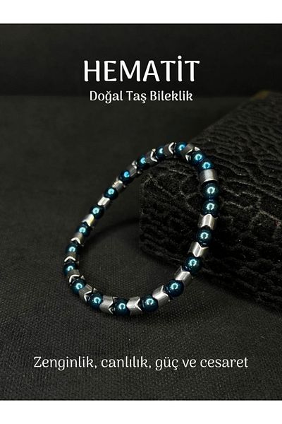 Tuana Trend High Quality Hematite Natural Stone Bracelet Stem Chakra Balance Positive Energy Wealth Stone