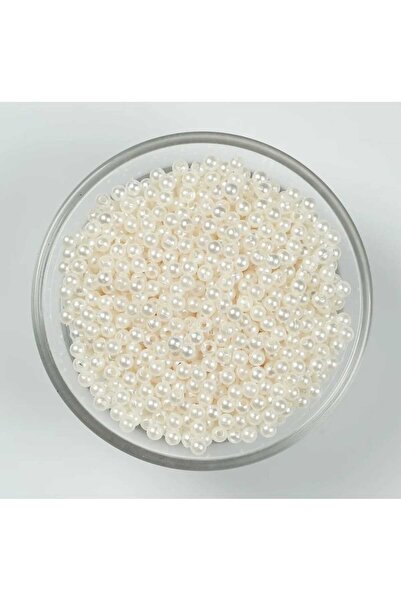 BİGÜMEX Луксозна пластмасова перлена сметана 8 мм (100 г, ~450 броя)