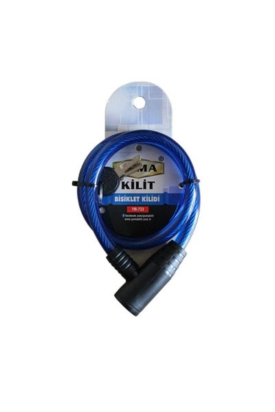 BT Teknik Yuma YM-733 Blue 65 cm Bicycle Lock