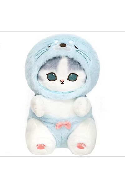 NB market Mofusand Fok Costumed 35cm Cute Cat Plush Toy Hairy Exrta Soft Textured
