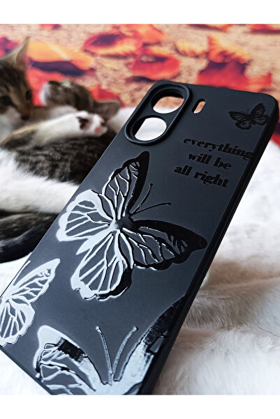 enfein Cover For Xiaomi Redmi Redmi 13 C LKL01 Custom Design Lacquered Pattern Case Butterfly