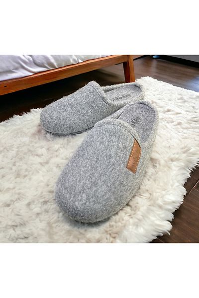 GEZER Men's 100% Felt Winter Indoor Slippers