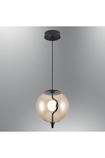 Özcan Aydınlatma Özcan Aydınlatma 2831-K-12 Orb K.Tekli Sarkıt D20 Amber