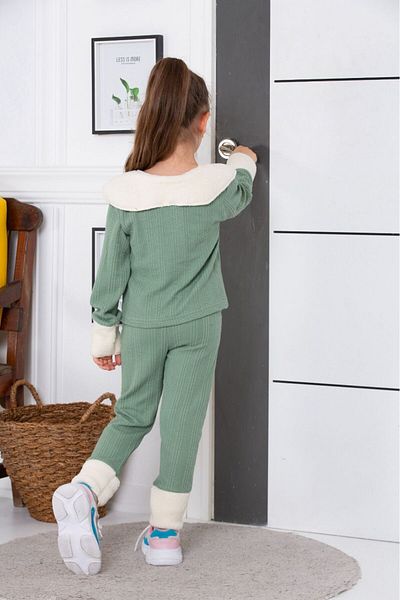 tunays shopping Collar Detailed Girl's Suit