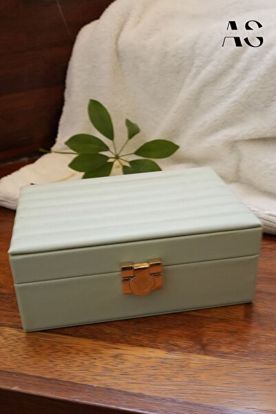 as alpa store AYNALI LÜKS 2 KATLI MÜCEVHER KUTUSU TAKI ORGANİZERİ KÜPE KOLYE ...