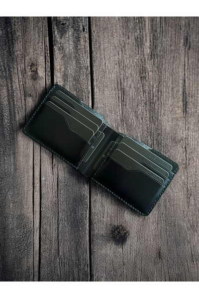 Kalkan deri Lidya Plus Genuine Leather Wallet - Black