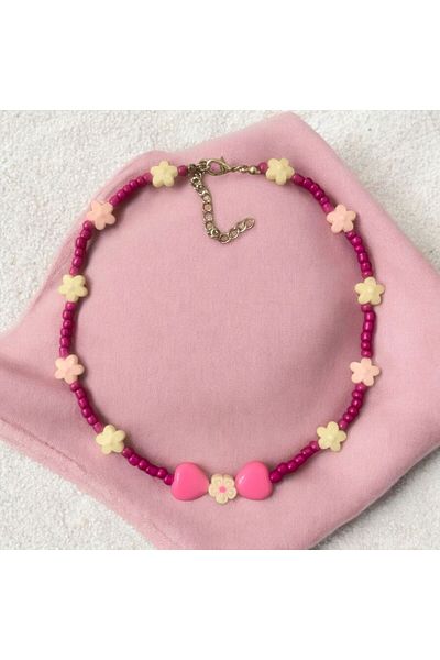 LeylanTakı Leylan Jewelry Children's Pink Heart Necklace