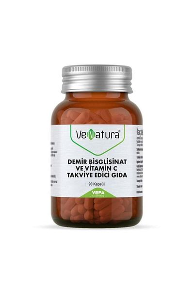 VeNatura Iron Bsg 90 Capsules - Vitamin C Added