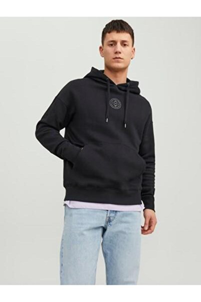 Jack & Jones Cosmo Erkek Siyah Sweatshirt (12233979-B)