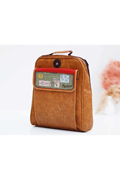 HOODİEMOUSE Peecasso Figured Unisex Bag, Can Be Used as Both a Backpack, Cros...