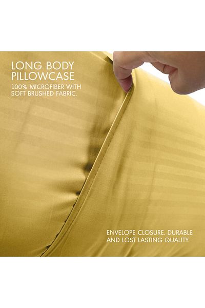 Hotel Linen Klub Ultra Soft Body Pillow with  Pillowcase- Long Side Sleeper Pillow For Use During Pregnancy
