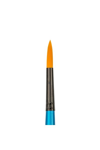 Bigpoint |   111 Series Round Brush, Golden Synthetic Bristle Water and Gouache Paint Brush, No: 10