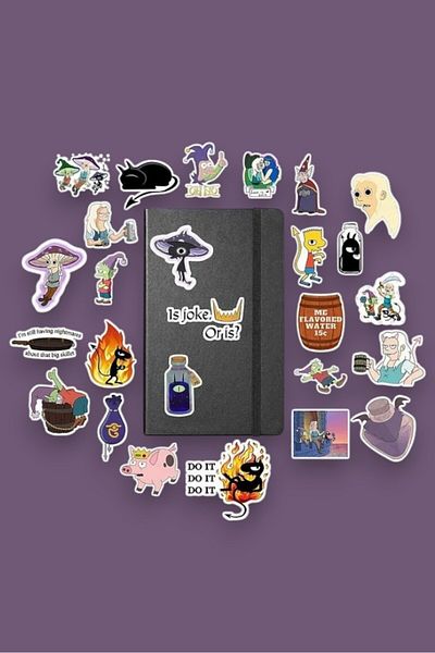 Major Selection Πακέτο Disenchantment - Σημειωματάριο Bullet Journal, Αυτοκόλλητο Ατζέντα και Αυτοκόλλητο Laptop