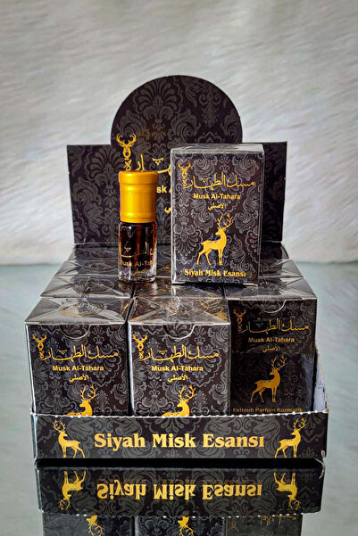 MUSK AL TAHARA Siyah Misk Alkolsüz 12 Adet (3ML) Original Black Musk Alcohol-...