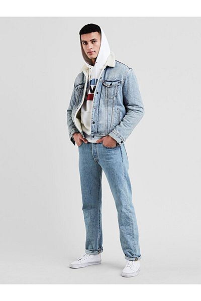 Levi's Pantaloni jeans pentru bărbați 501® Levi's® Original - Stonewash ușor