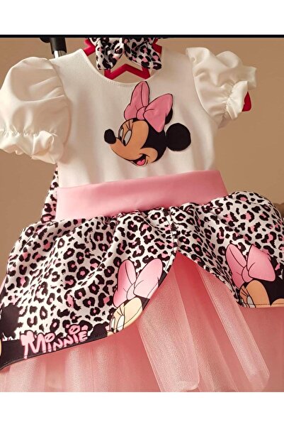 NA ADDESIGN Minnie Mouse Elbise, Kız çocuk Tüllü Elbise, Mickey Mouse Kız Çocuk ELbise